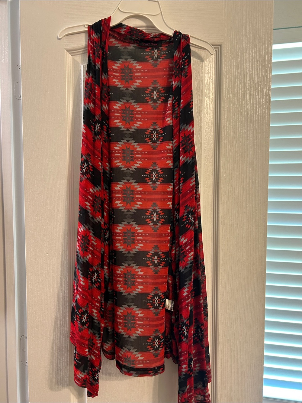 Red Aztec-Print Women's Skirt